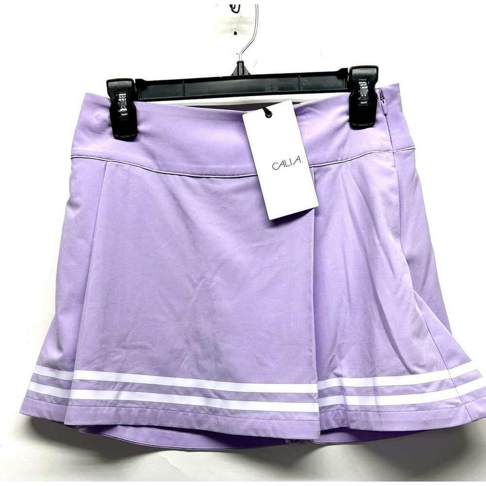 CALIA Truelight Golf Skort Purple Lavender Size 4 Side Zip UPF 50+(G3)